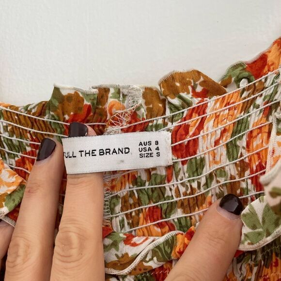 Faithfull The Brand Bernard Jumpsuit in Apricot Le
Rose Floral - Picture 2 of 7